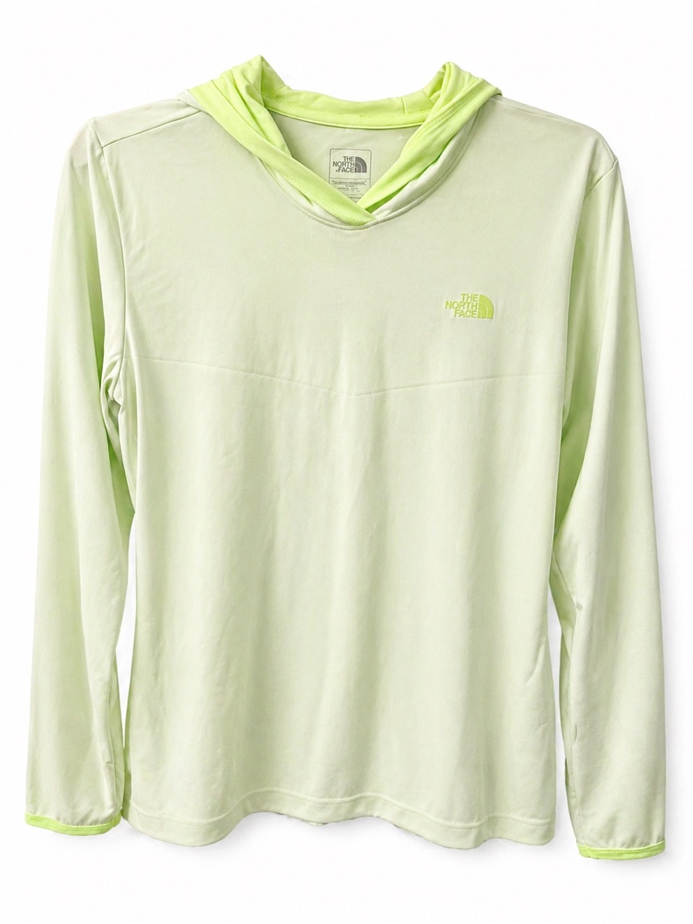The North Face Hooded Long Sleeve Top - Pale Lime Green